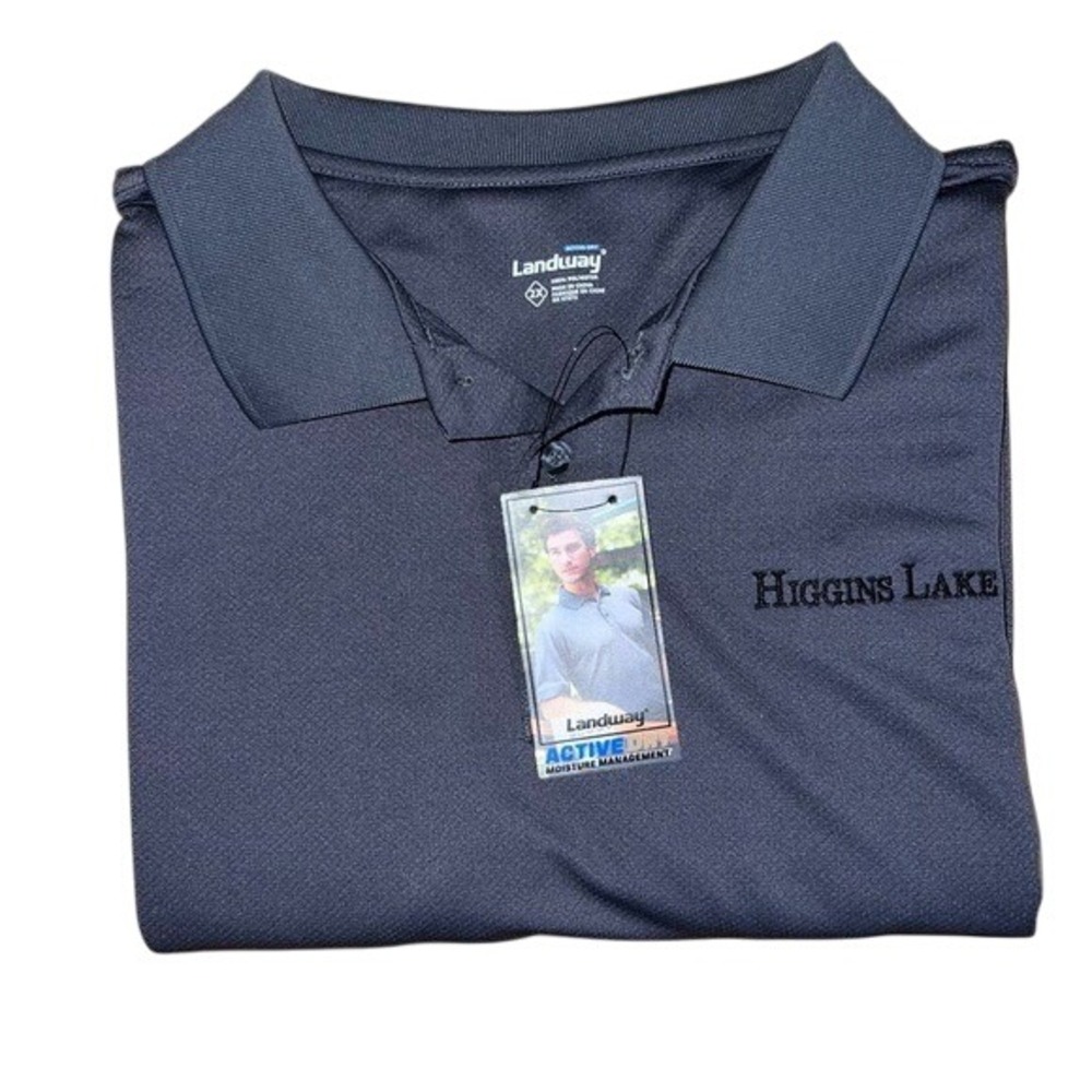 Landway Active-Dry Moisture‎ Management Mens Golf Polo Shirt XXL 2XL NEW NWT